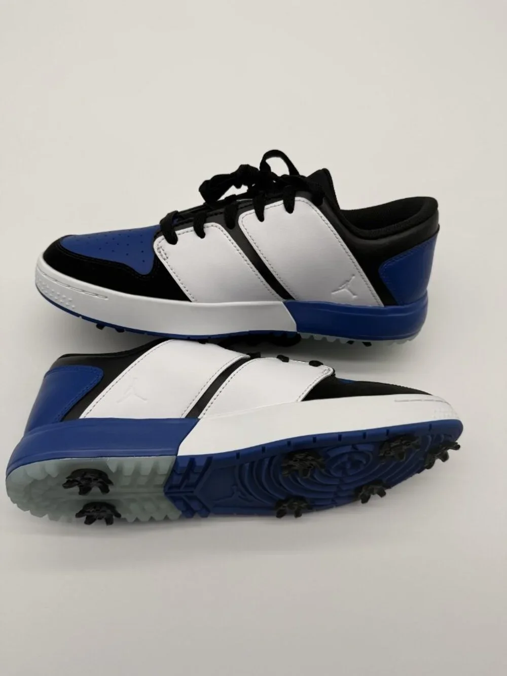 New Jordan Nu Retro Golf Shoes Men’s Size 9 White Black Royal Blue FZ4153 004